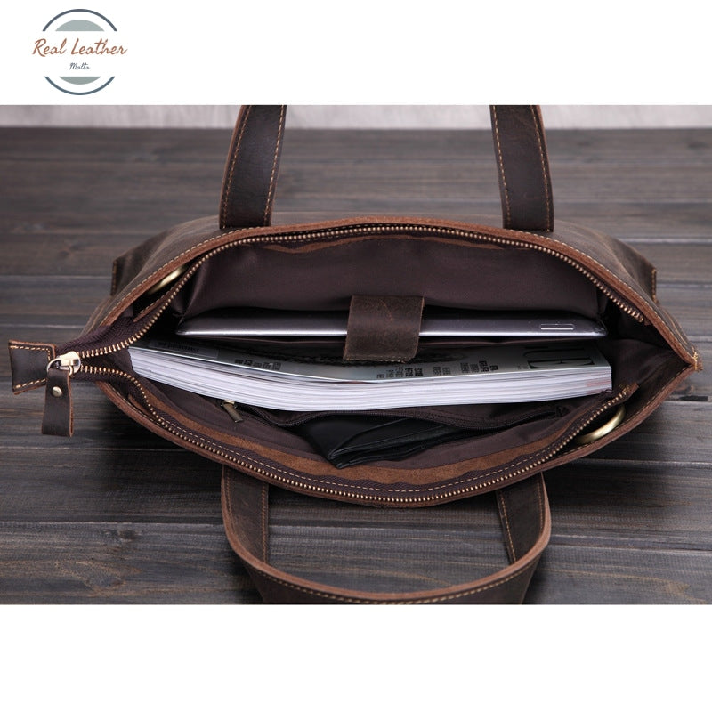 Genuine Leather Slim Briefcase Briefcases