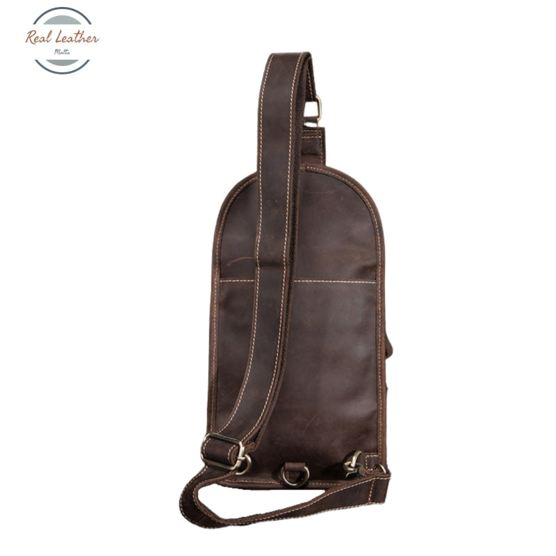 Genuine Leather Slim Casual Fanny Pack Chest Bag
