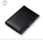 Genuine Leather Slim Multifunction Bi-Fold Wallet