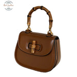 Genuine Leather Small Hand Held Saddle Bag