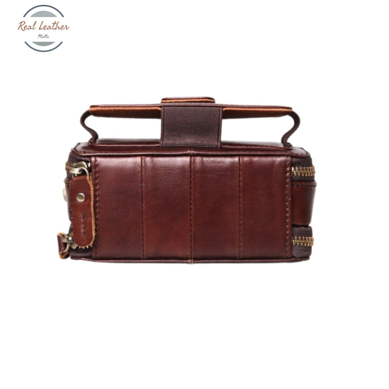 Genuine Leather Small Vintage Hasp Handbag Handbags