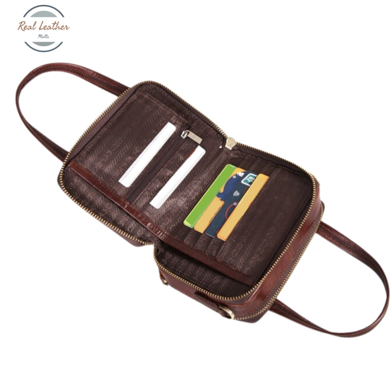 Genuine Leather Small Vintage Hasp Handbag Handbags