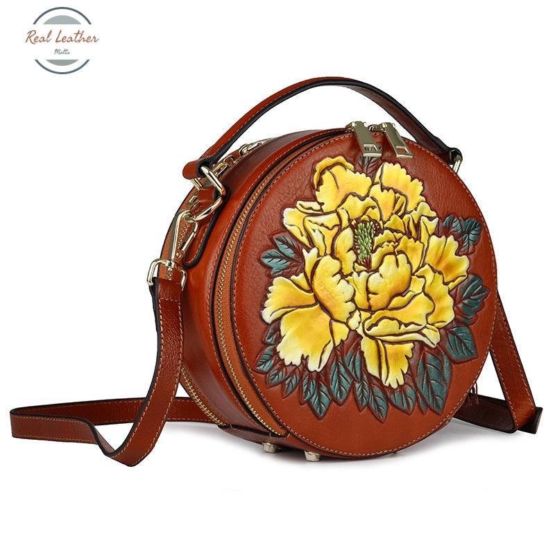 Genuine Leather Small Women Shoulder Bag