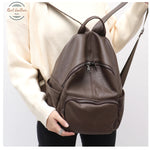 Genuine Leather Soft Casual Ladies Backpack