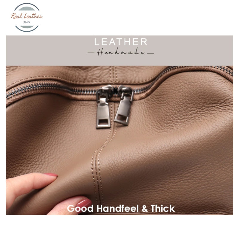 Genuine Leather Soft Casual Ladies Backpack