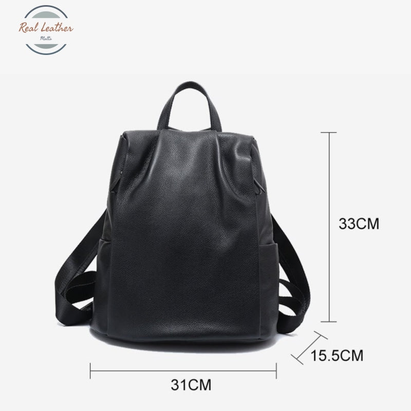 Genuine Leather Soft Outdoor Backpack Backpacks