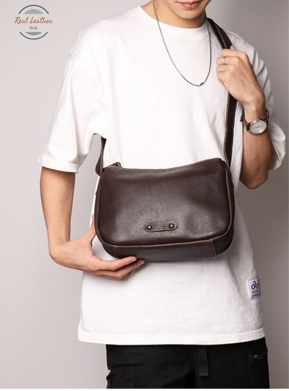 Genuine Leather Stylish Casual Crossbody Bag Messenger Bags