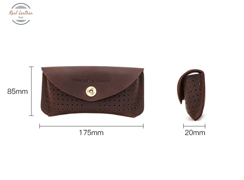 Genuine Leather Sunglasses Protector Case