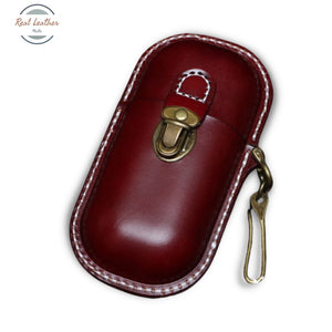 Genuine Leather Sunglasses Travel Case Burgundy Eyewear Cases & Holders