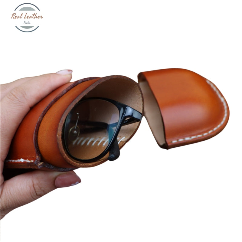 Genuine Leather Sunglasses Travel Case Eyewear Cases & Holders