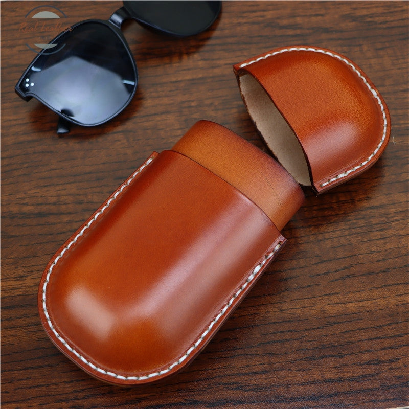 Genuine Leather Sunglasses Travel Case Eyewear Cases & Holders