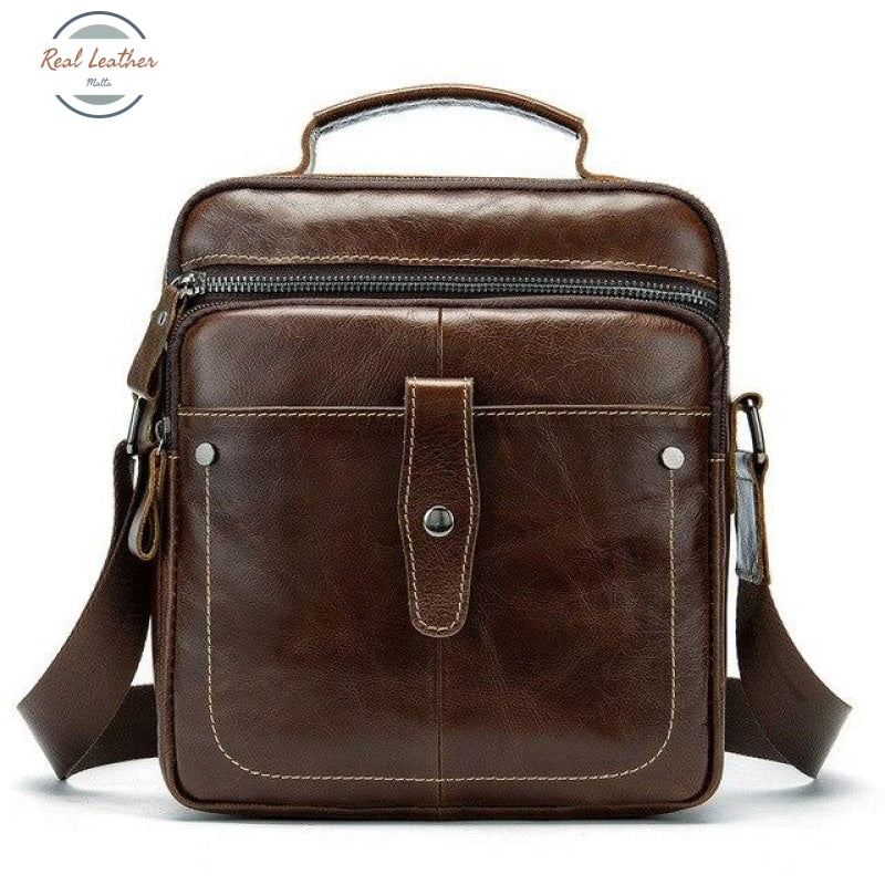 Genuine Leather Cross Body Coffee / 21Cm X7Cm X24.5Cm Bags