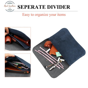 Genuine Leather Tobacco Pipe Pouch