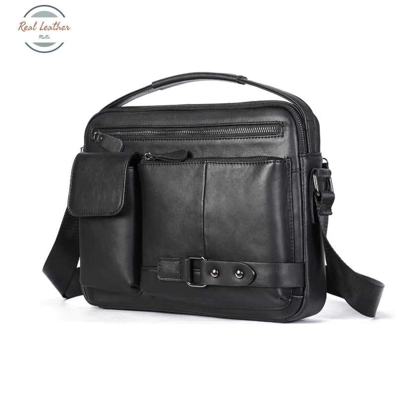 Genuine Leather Top Handle Casual Messenger Bag