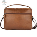 Genuine Leather Top Handle Messenger Bag