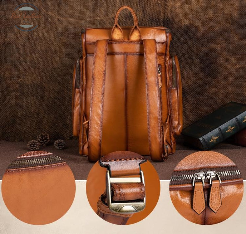 Genuine Leather Travel Backpack