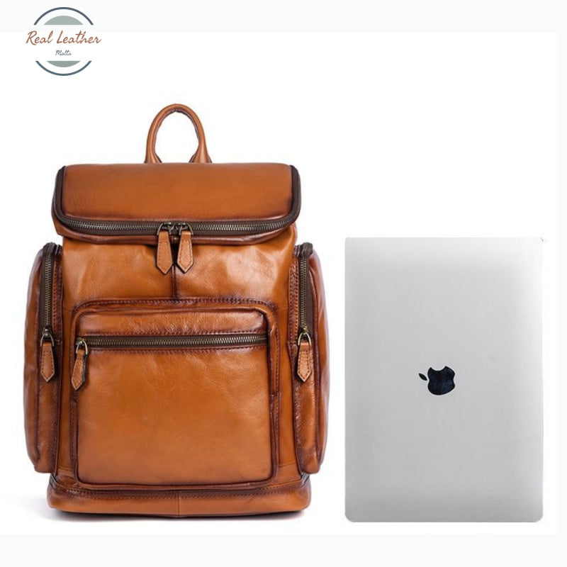 Genuine Leather Travel Backpack