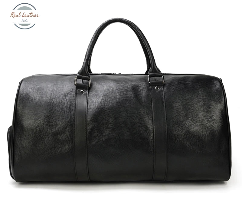 Genuine Leather Travel Bag Black (45Cm) Bags