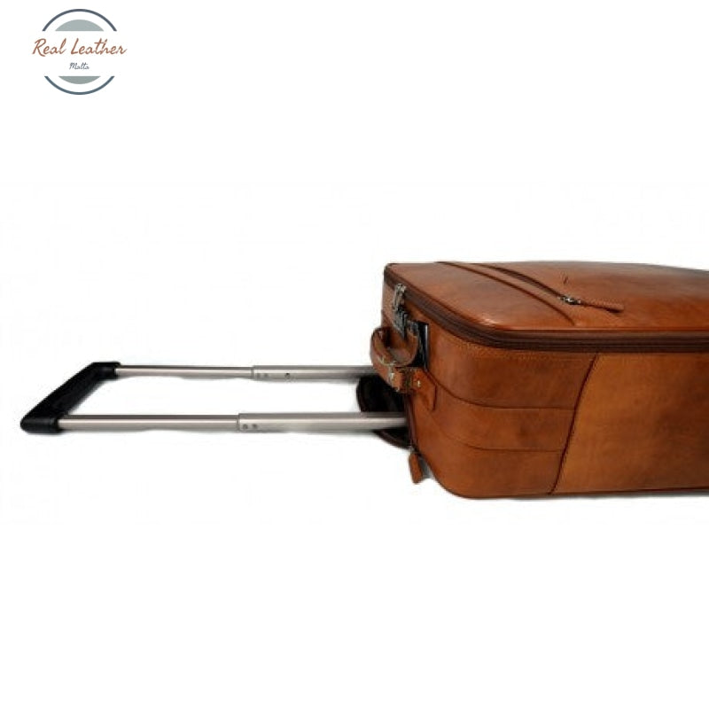 Genuine Leather Travel Suitcase