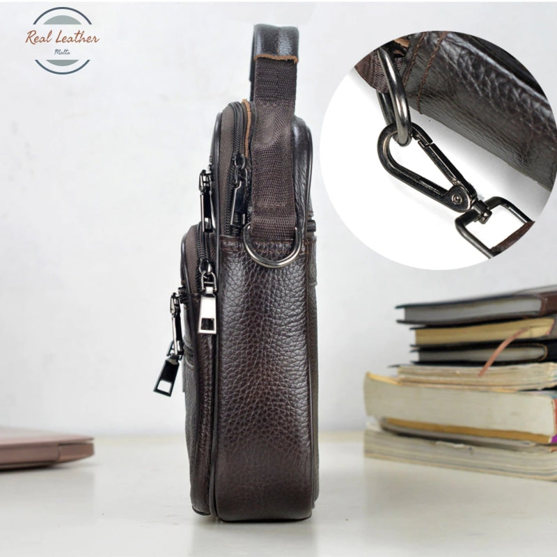 Genuine Leather Travel Tote / Messenger Bag