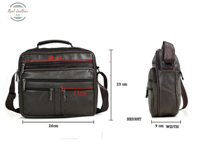 Genuine Leather Travel Tote / Messenger Bag