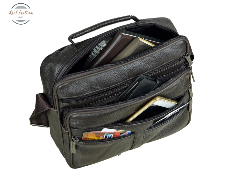 Genuine Leather Travel Tote / Messenger Bag