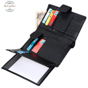 Genuine Leather Trifold Wallet