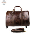 Genuine Leather Trolley Duffel Bag Bags