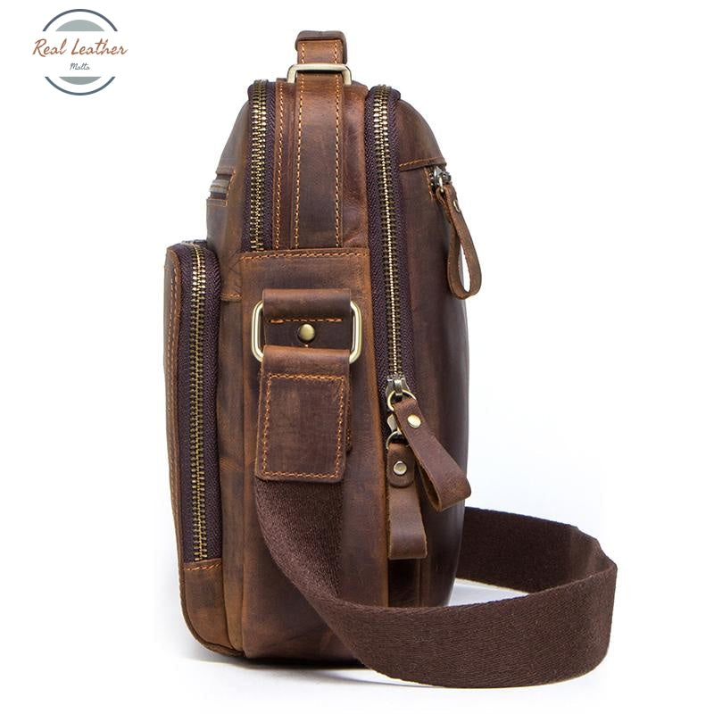 Genuine Crazy Horse Leather Shoulder Bag Bags