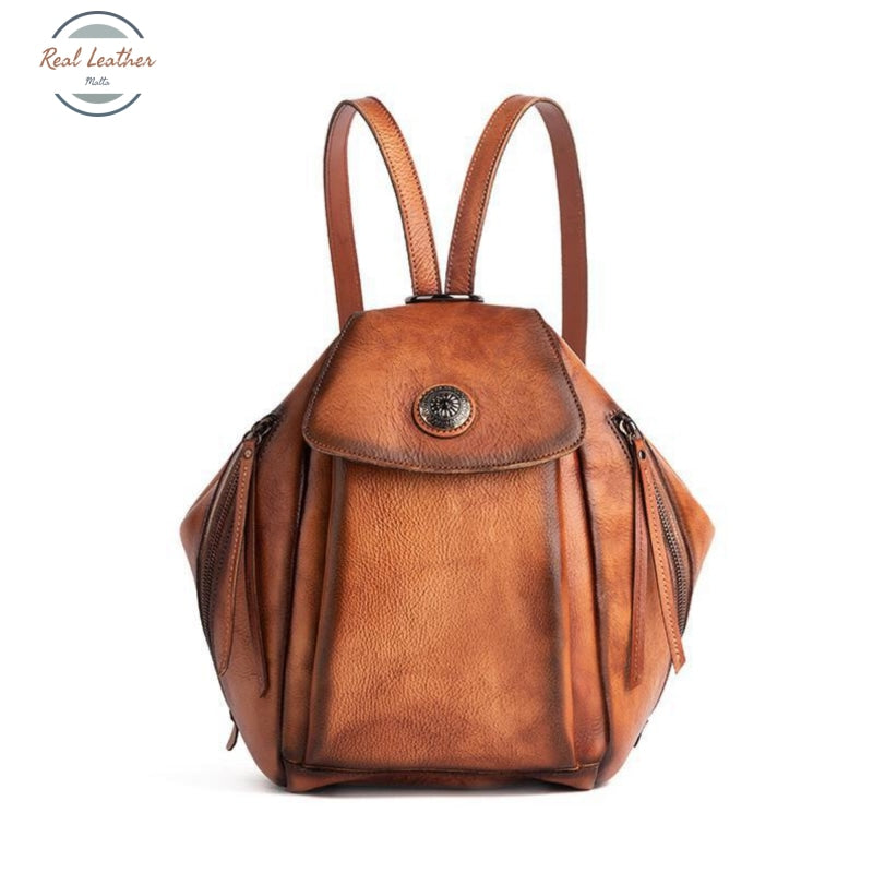Genuine Leather Vintage Fashion Backpack