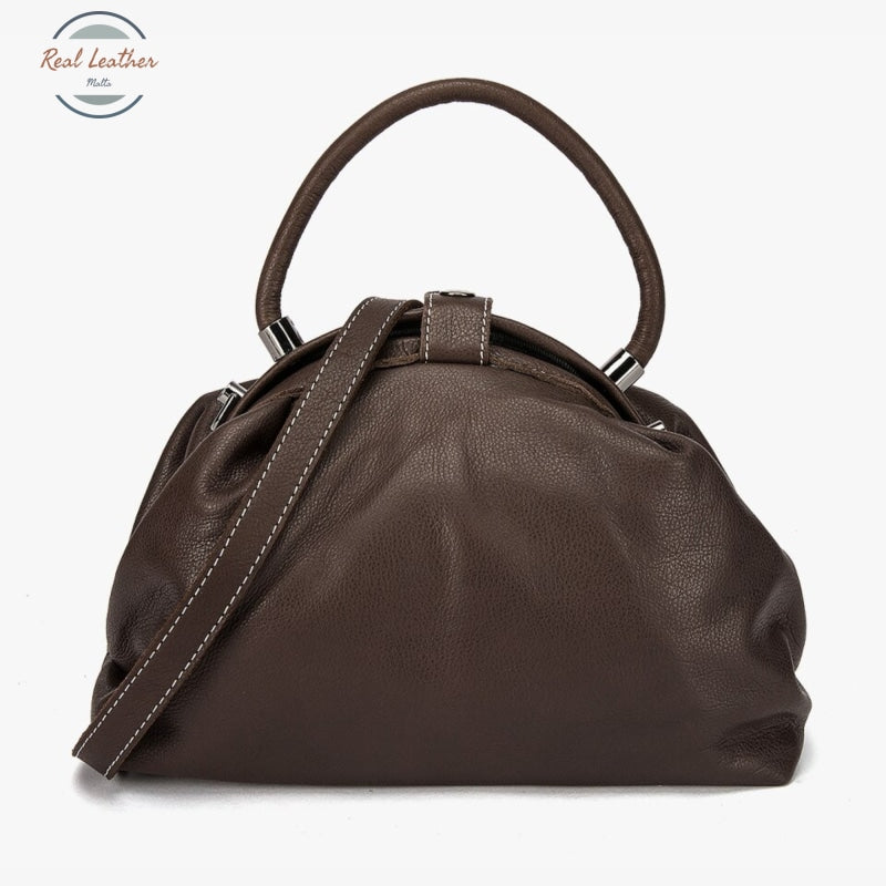 Genuine Leather Vintage Fashion Handbag Auburn Handbags