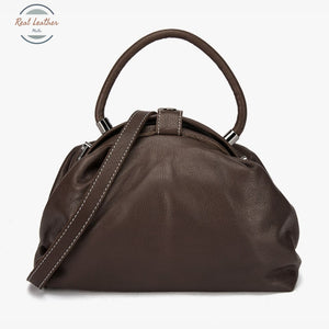 Genuine Leather Vintage Fashion Handbag Auburn Handbags
