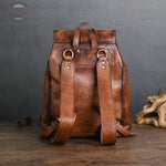 Genuine Leather Vintage Large Capacity Backpack