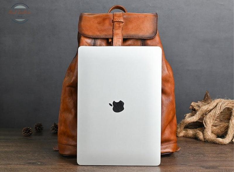 Genuine Leather Vintage Large Capacity Backpack