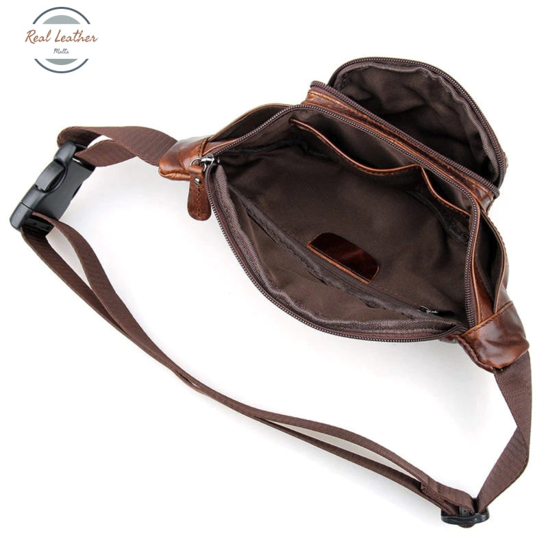 Genuine Leather Vintage Style Waist Pack