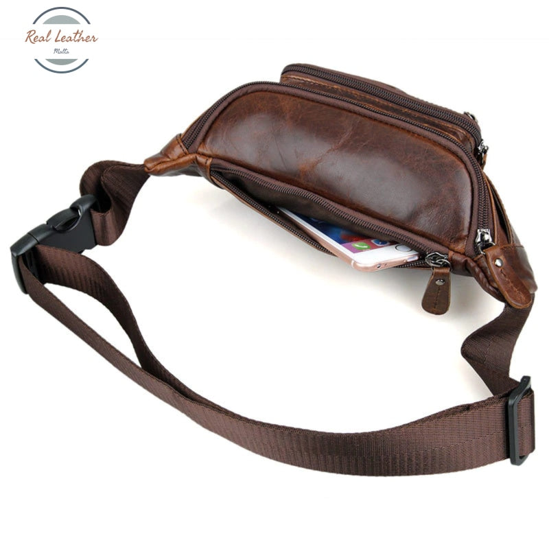 Genuine Leather Vintage Style Waist Pack