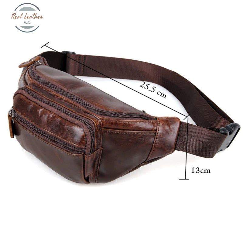 Genuine Leather Vintage Style Waist Pack