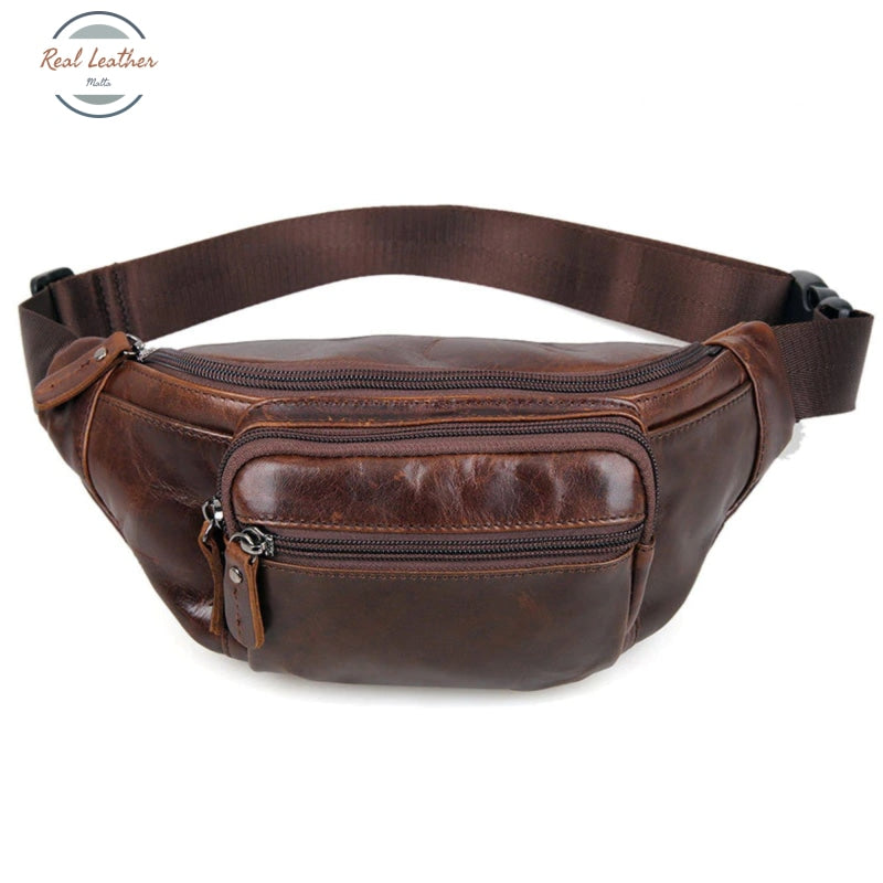 Genuine Leather Vintage Style Waist Pack