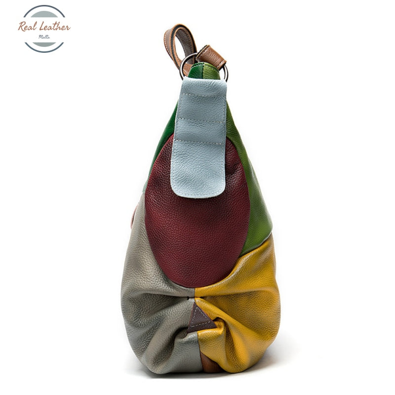 Genuine Leather Vintage Style Women Hobo Bag