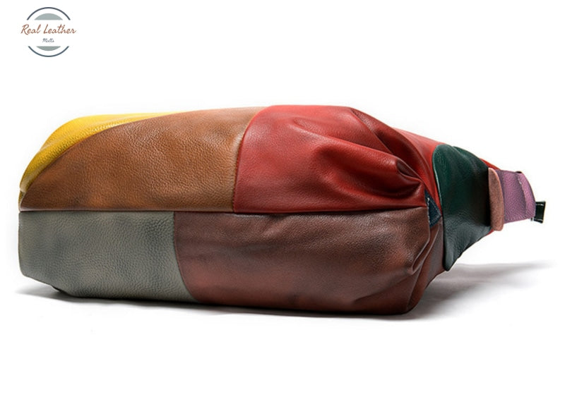 Genuine Leather Vintage Style Women Hobo Bag