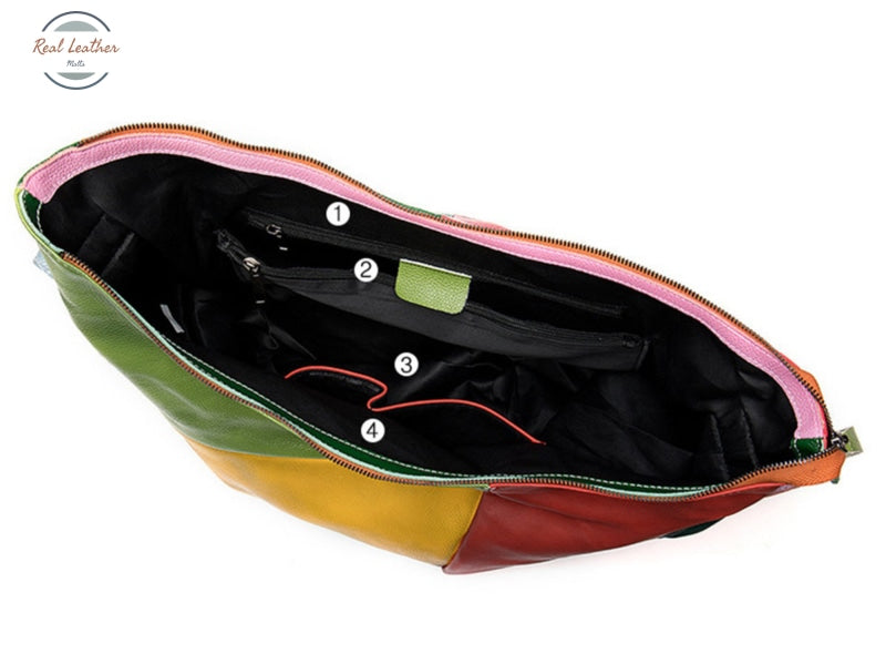 Genuine Leather Vintage Style Women Hobo Bag
