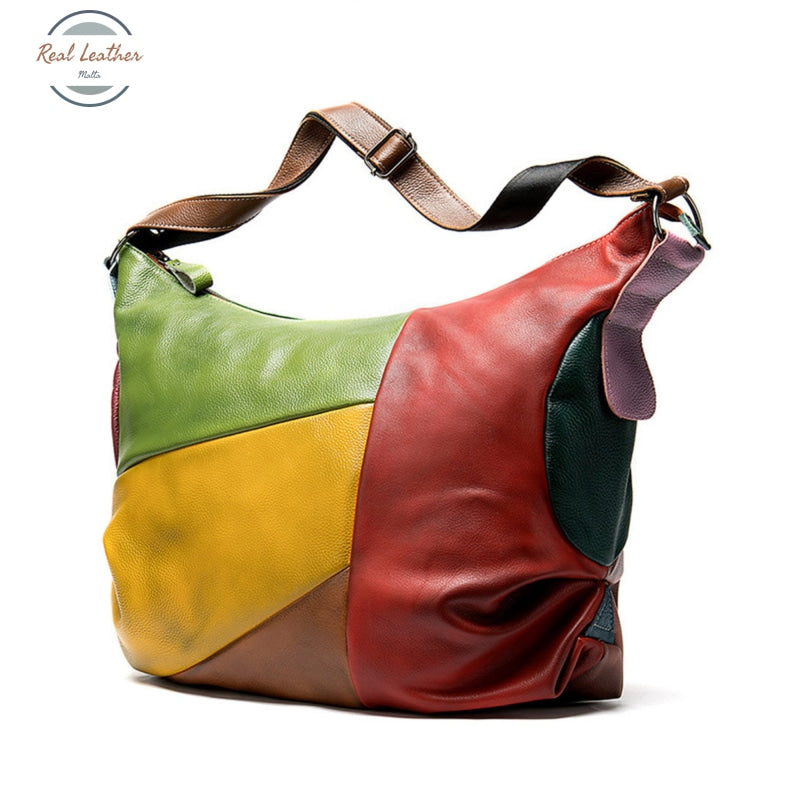 Genuine Leather Vintage Style Women Hobo Bag