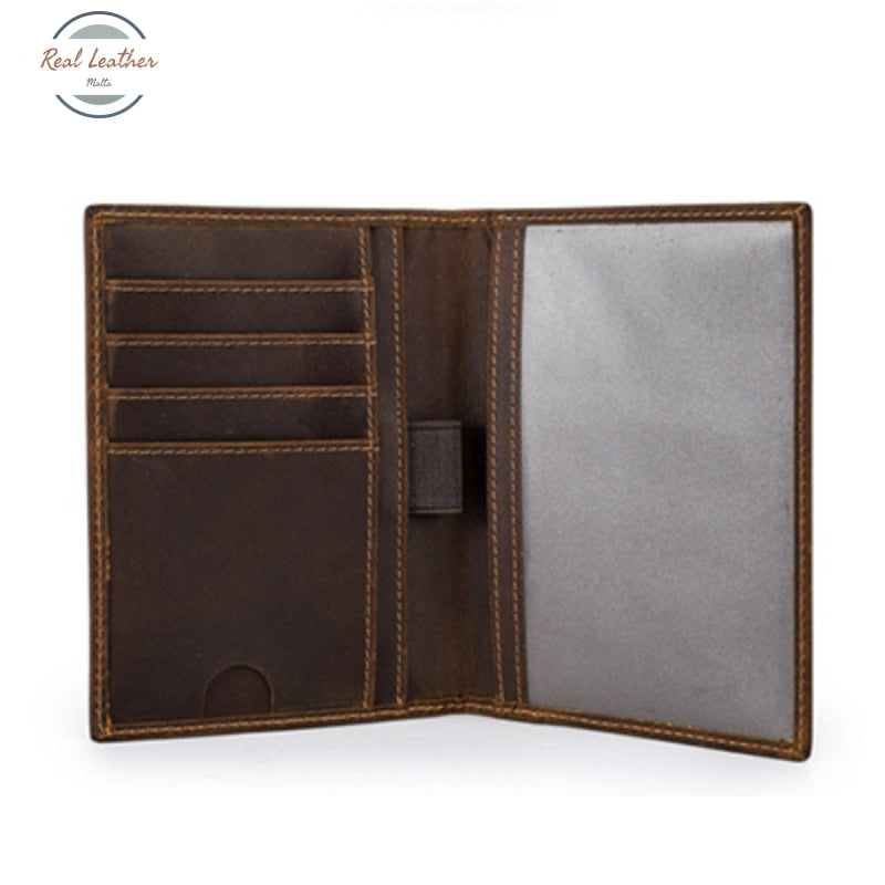 Genuine Leather Vintage Travel Passport Holder