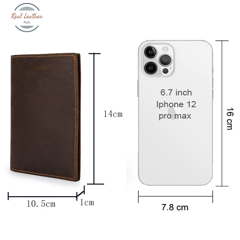 Genuine Leather Vintage Travel Passport Holder