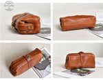 Genuine Leather Vintage Women Clutch