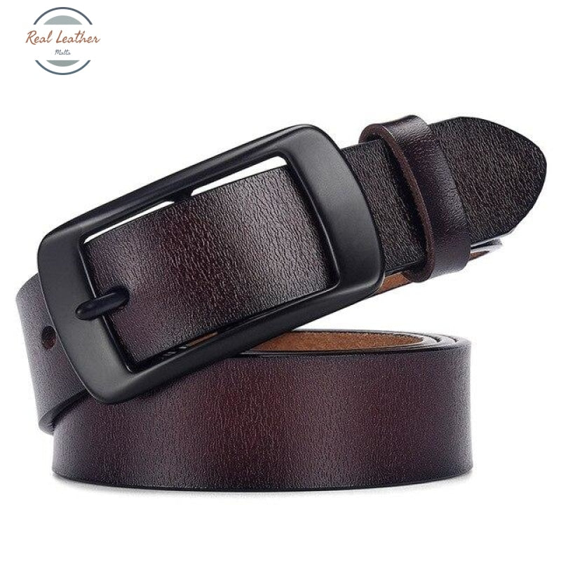Genuine Leather Womans Belt Coffee / 95Cm Belts