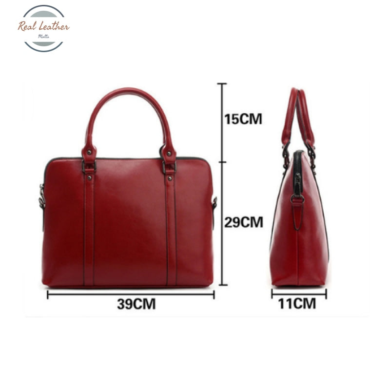Genuine Leather Women Laptop Bag / Briefcase