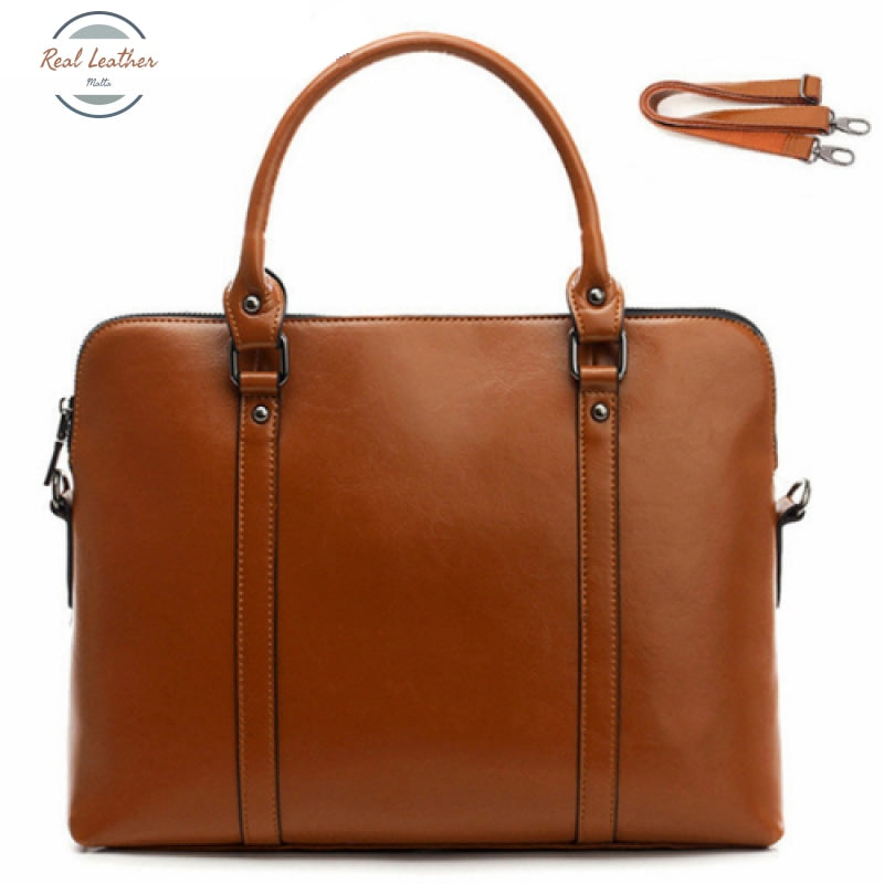 Genuine Leather Women Laptop Bag / Briefcase