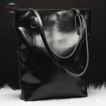 Genuine Leather Women Long Hand Tote Bag