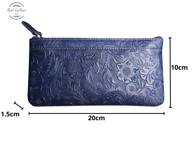 Genuine Leather Women Long Wallet Purse